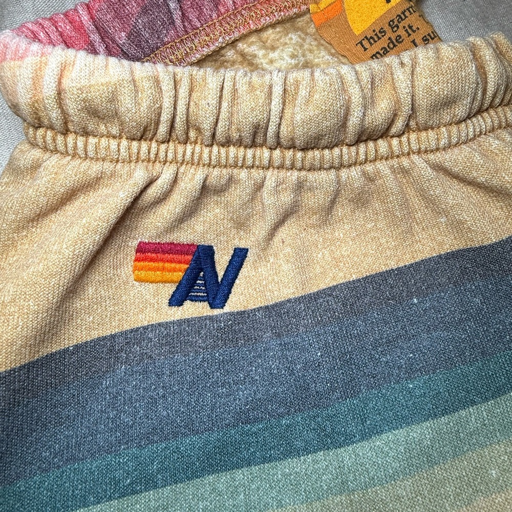 Aviator Nation Rainbow Joggers with Bolt- Small - Picture 3 of 4